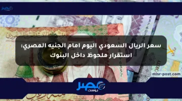 سعر الريال السعودي اليوم أمام الجنيه المصري: استقرار ملحوظ داخل البنوك